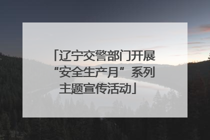 辽宁交警部门开展“安全生产月”系列主题宣传活动